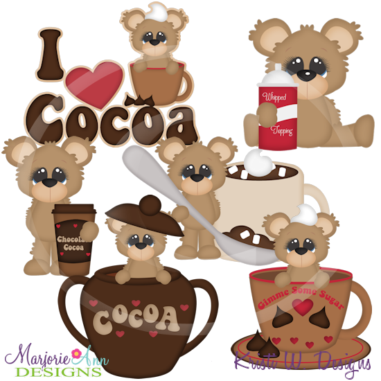 I Love Cocoa Exclusive SVG Cutting Files Includes Clipart - Click Image to Close